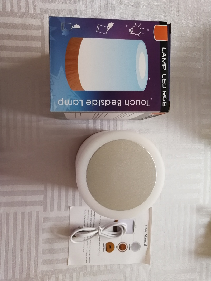 HHS003 LED Touch Nightstand Light Bedside Ambient Portable Night Lights Kids Sleep Night Lamp For Bedroom