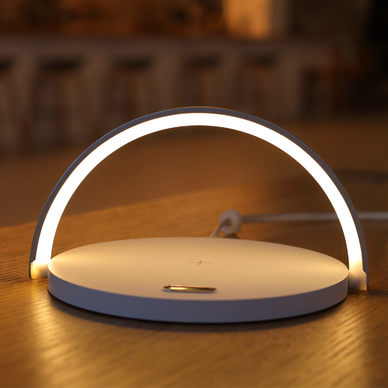 HHS21 Table Led Lamp Wireless Chargers For Mobile Touch Switch Phone Charger Fast Charging