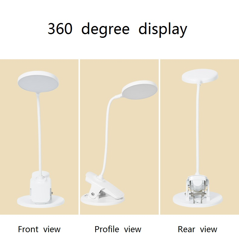 HH003D Factory Portable Folding Customized Study Light Table Lamp 360 Degree Adjustable For Reading Room Bedside Living Room Table Lamp