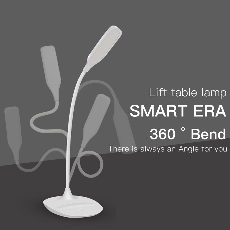 HH003A Led USB Charge Portable Table Lamps  Folding Touch Eye Protection 3W  Small Desk  Lamp For Study Plug-In Lamp