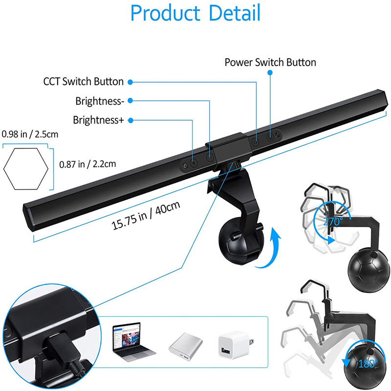 5W Fill Light New USB Brightness LED Photography Lighting Selfie Fill Light Computer Live Video Conference Eye Protection