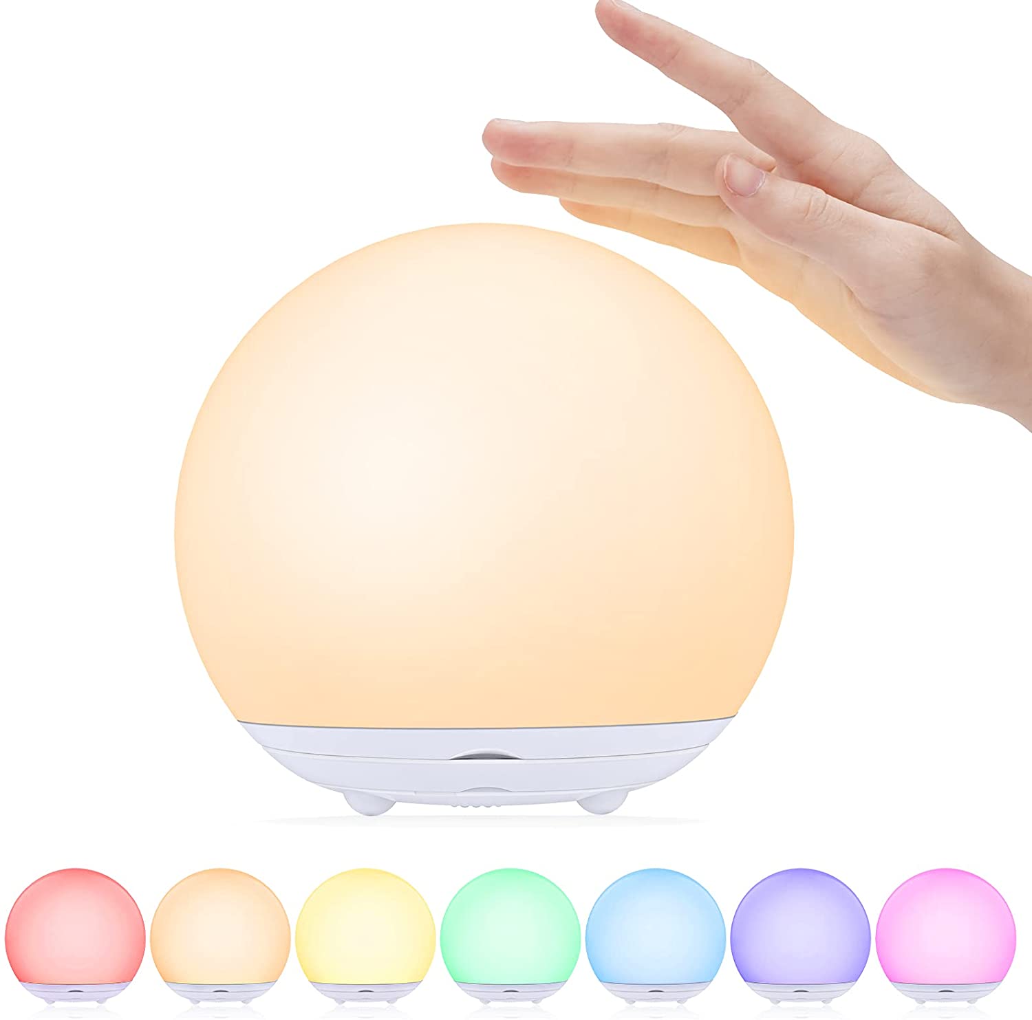 HH-215 Multi Functional 3D Night Light 6 Color Modern Decorative Lighting Bedroom Night Light Ball Led Table Lamp ABS Minimalism