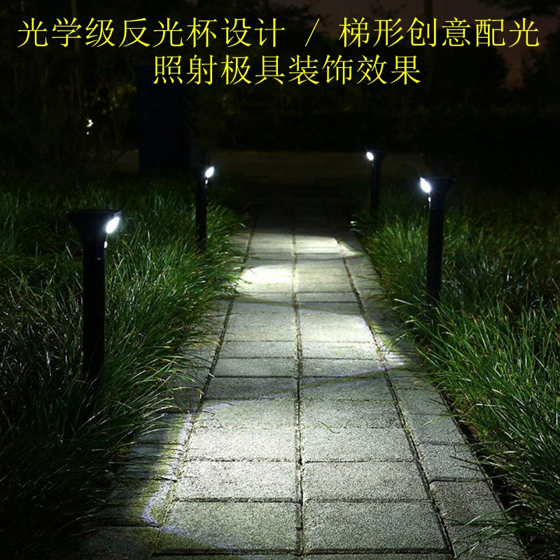 Outdoor Solar Street Light Outdoor LED Waterproof Courtyard Lawn Solar Garden Lights Pathway Christmas Lights Outdoor Waterproof