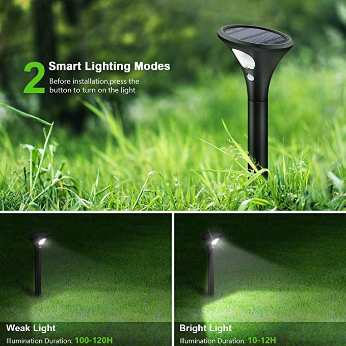 Outdoor Solar Street Light Outdoor LED Waterproof Courtyard Lawn Solar Garden Lights Pathway Christmas Lights Outdoor Waterproof