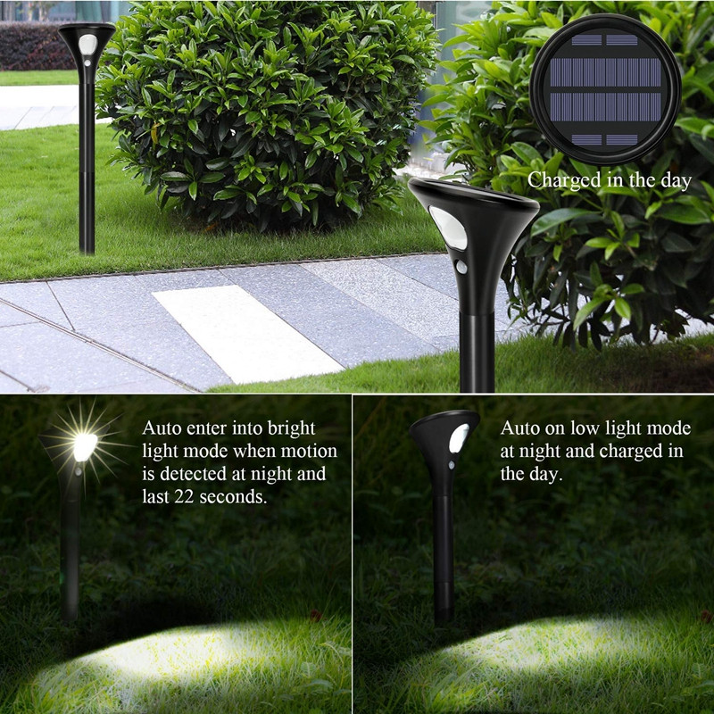 Outdoor Solar Street Light Outdoor LED Waterproof Courtyard Lawn Solar Garden Lights Pathway Christmas Lights Outdoor Waterproof