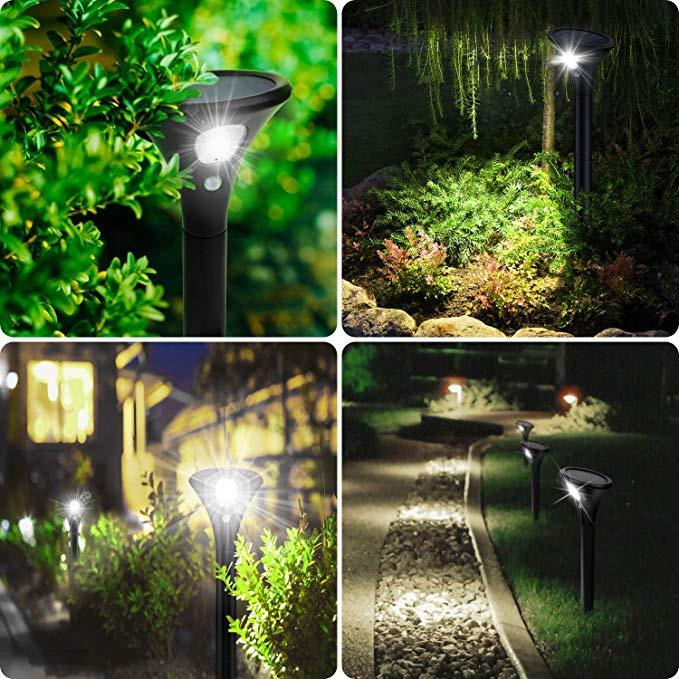 Outdoor Solar Street Light Outdoor LED Waterproof Courtyard Lawn Solar Garden Lights Pathway Christmas Lights Outdoor Waterproof