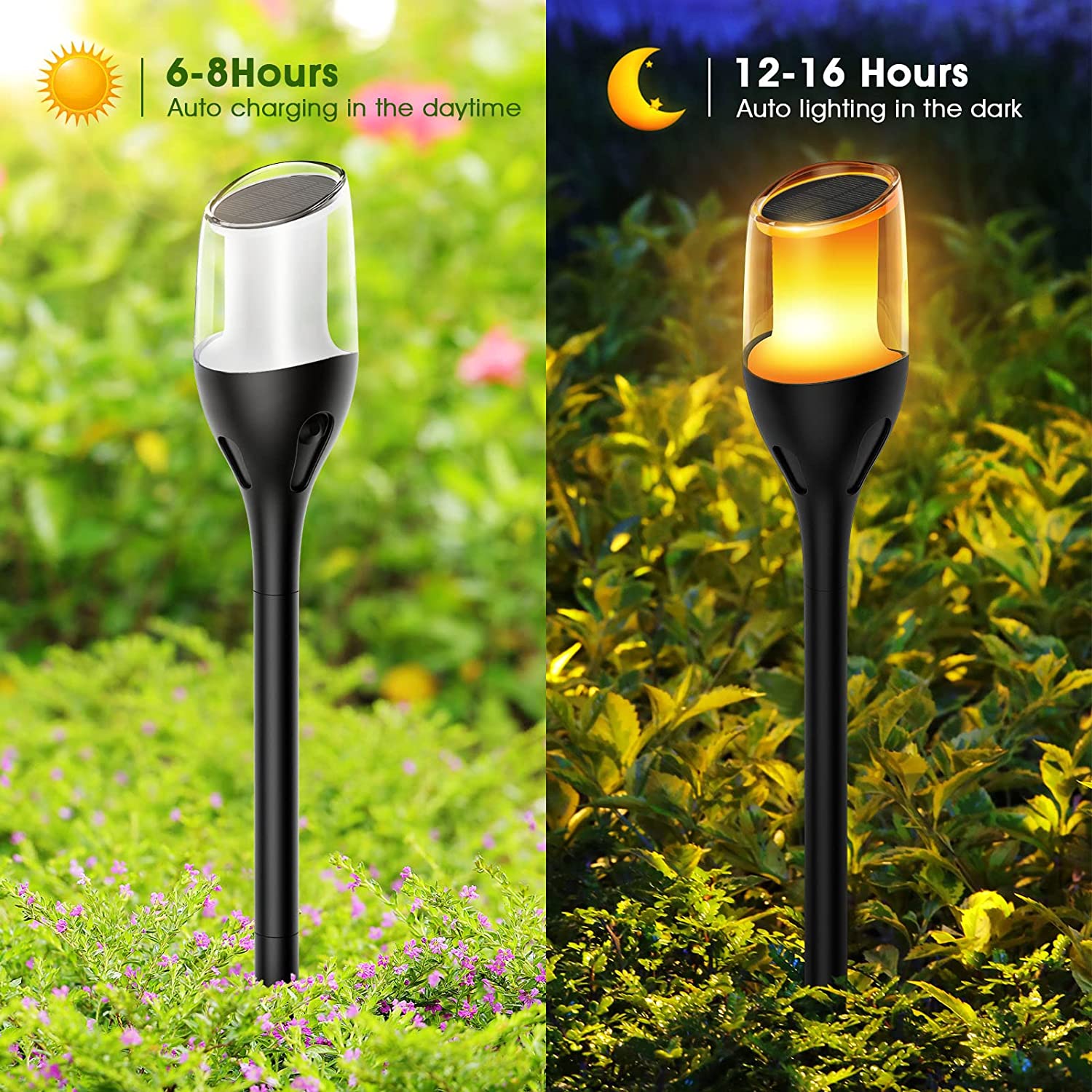 HH230 New Street Fence Garden Light Heatproof Lighting Outdoor Waterproof Led Romantic Solar Light For Garden 360 Degrees Attractive