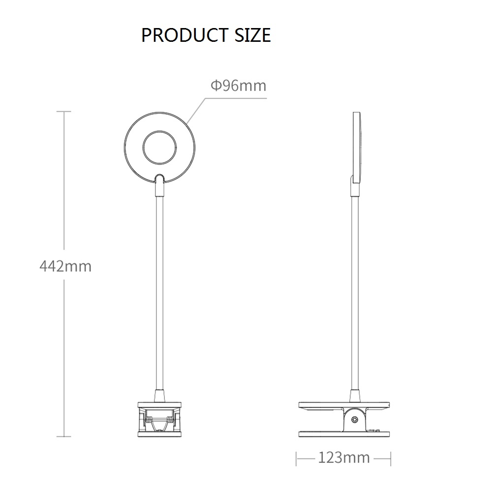 HH007 Multifunction Light With Pen Holder Touch Lamp Reading Desk Table LED Lamp Flexible Bedside Lamp With USB Port Phone Holder