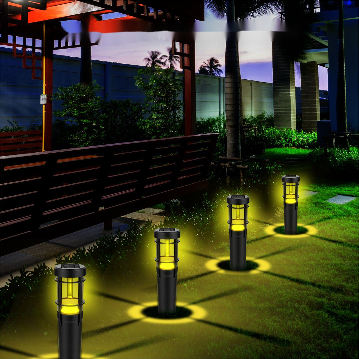 HH231B Plug-In Night Light Solar Street Lights Outdoor Waterproof Solar Garden Lights Atmosphere ABS IP65 High Temperature Resistance