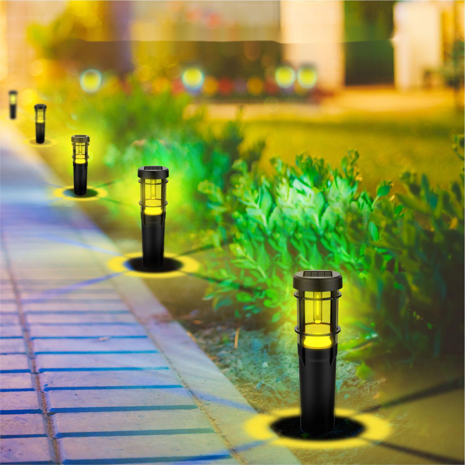 HH231B Plug-In Night Light Solar Street Lights Outdoor Waterproof Solar Garden Lights Atmosphere ABS IP65 High Temperature Resistance