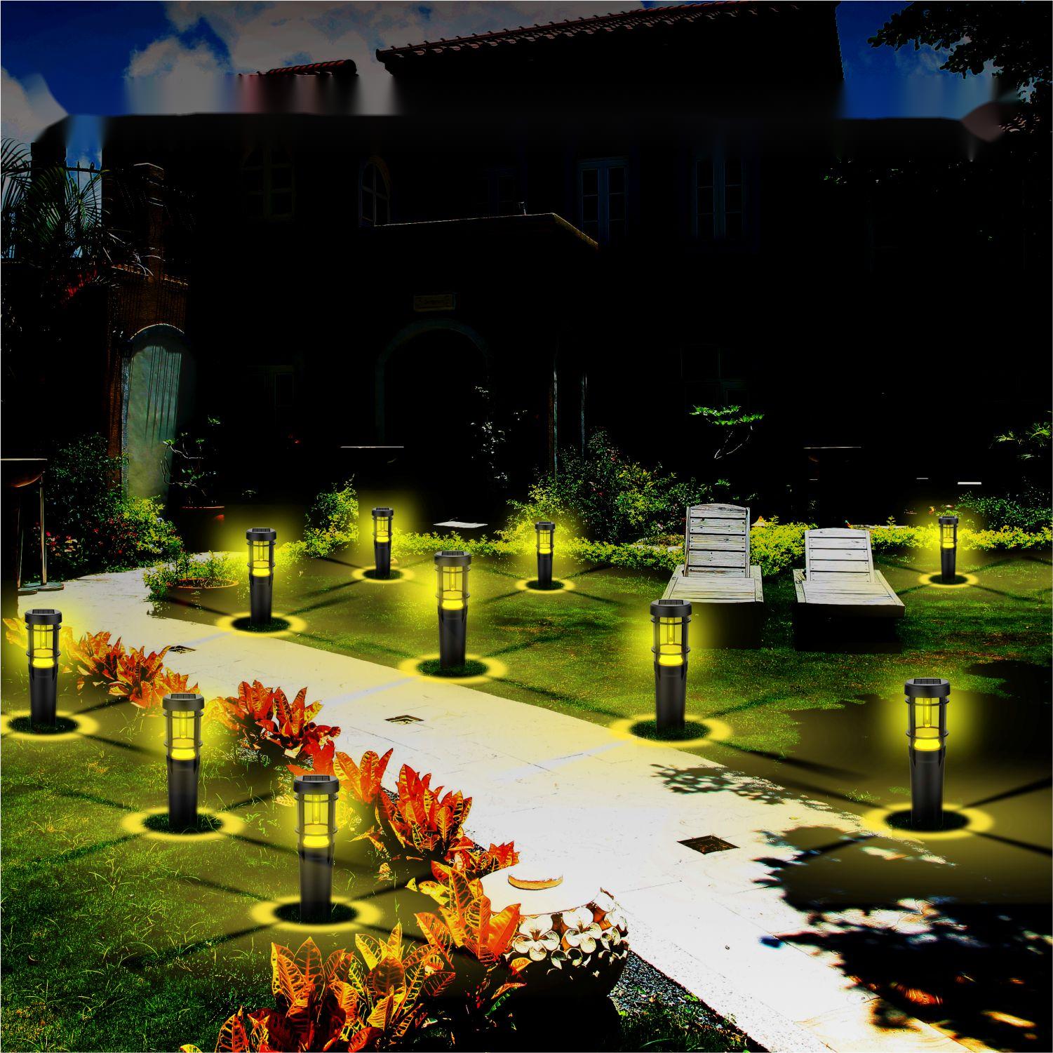 HH231B Plug-In Night Light Solar Street Lights Outdoor Waterproof Solar Garden Lights Atmosphere ABS IP65 High Temperature Resistance