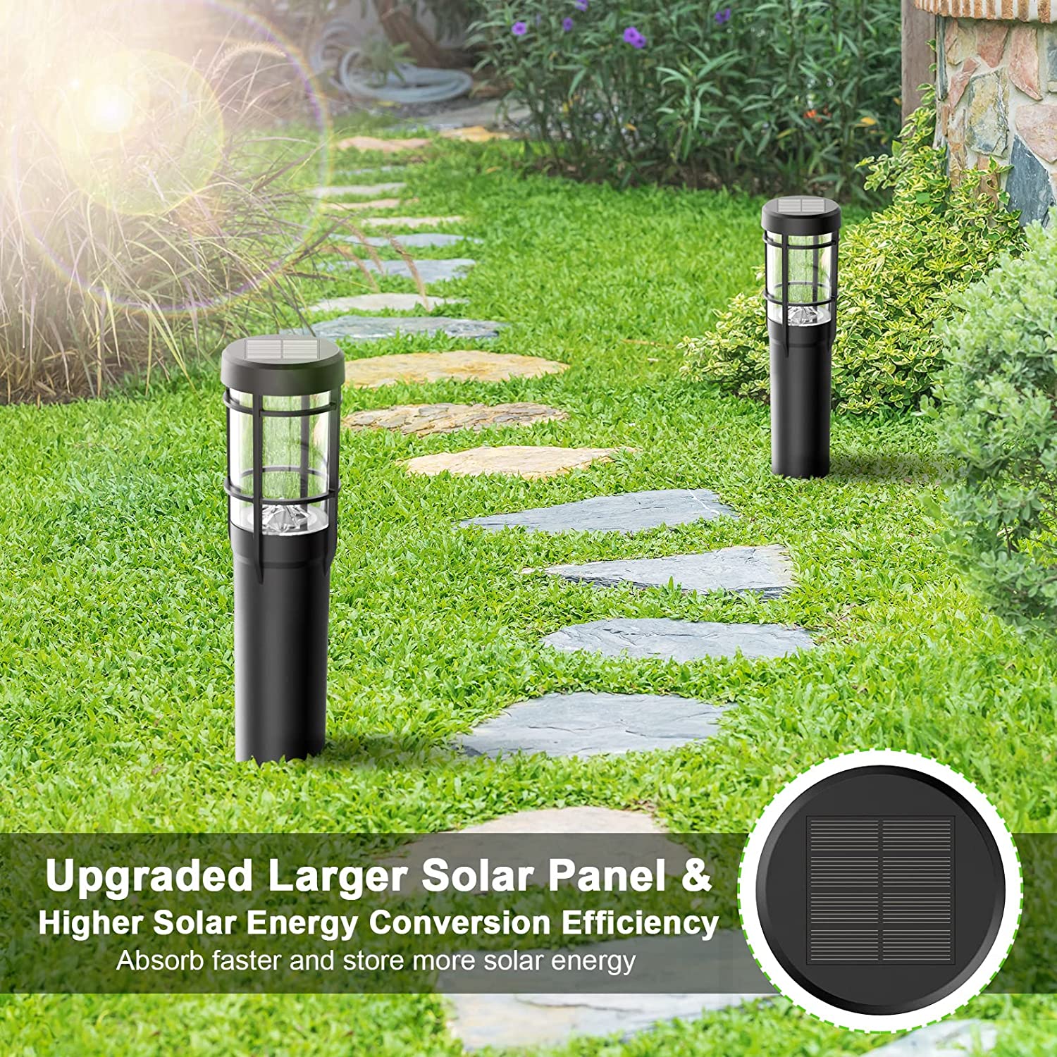 HH213A Lawn Lights Solar Street Lights Outdoor Waterproof Garden ABS Festival Decorative Lighting Ground Plug Lamp Outdoor Courtyard