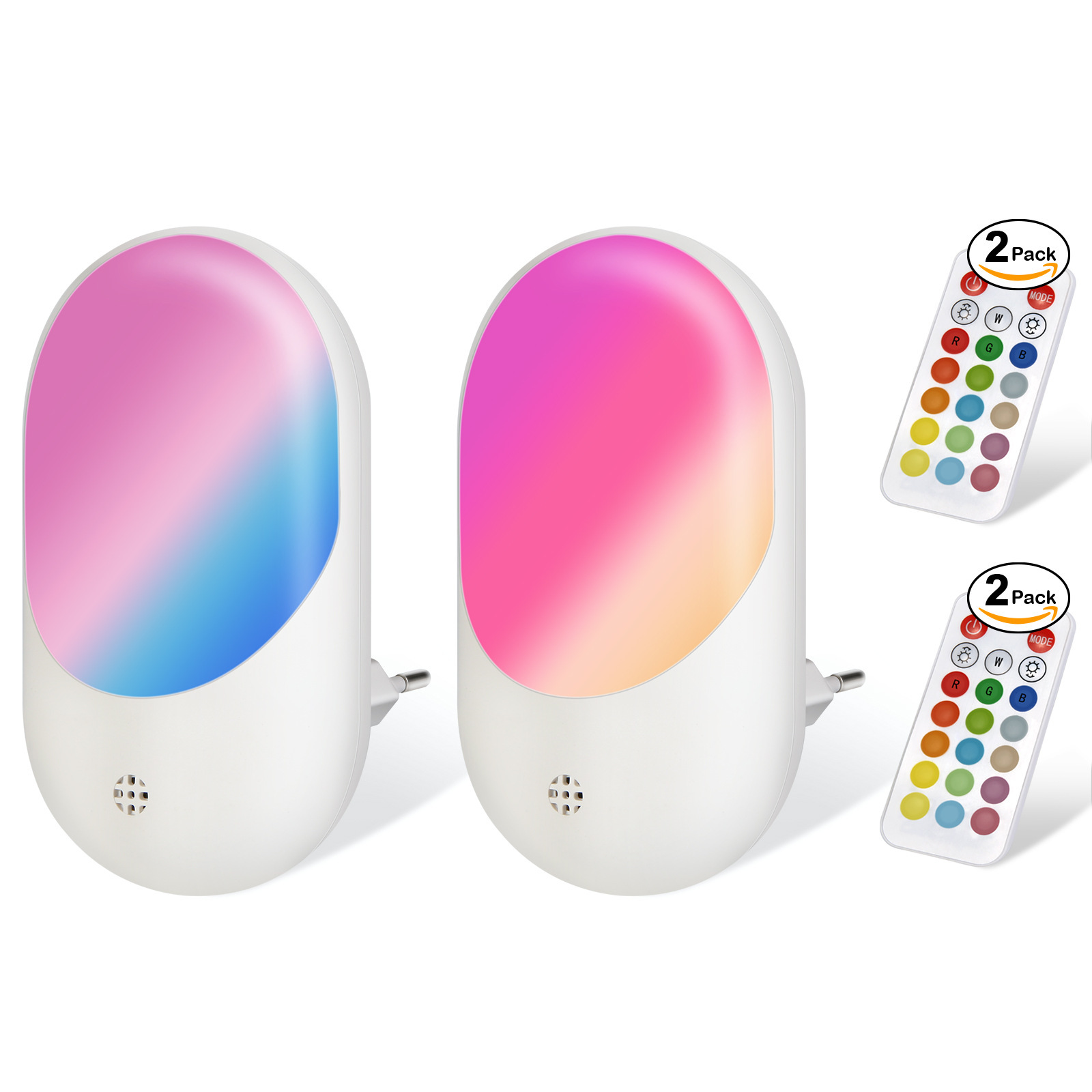 HHL1802 16 Color RGB Night Light Other Home Decor Bedside For Kids EU US UK Plug Smart Remote Control 10 Levels Brightness