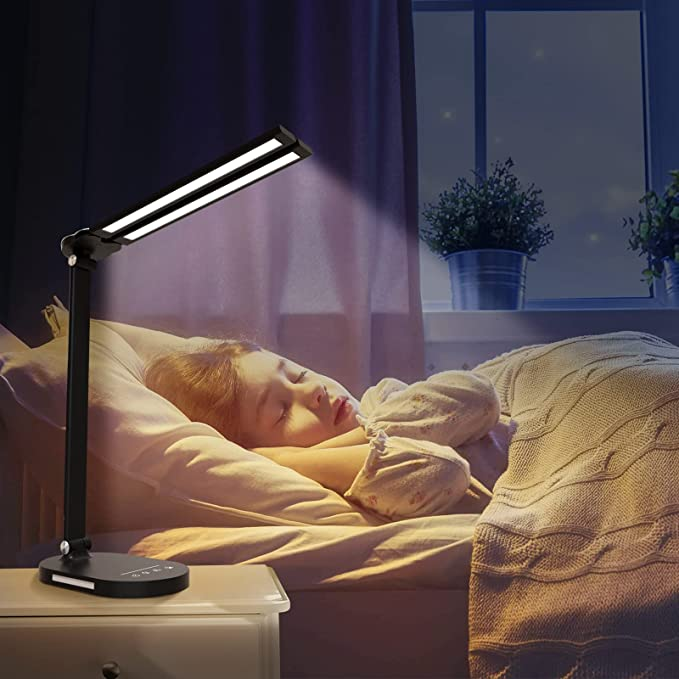 LED Light Lamp Soft Light  Lamp 6W Soft Light USB Charge Level 5  Stepless Dimming  For Living Room Reading Room