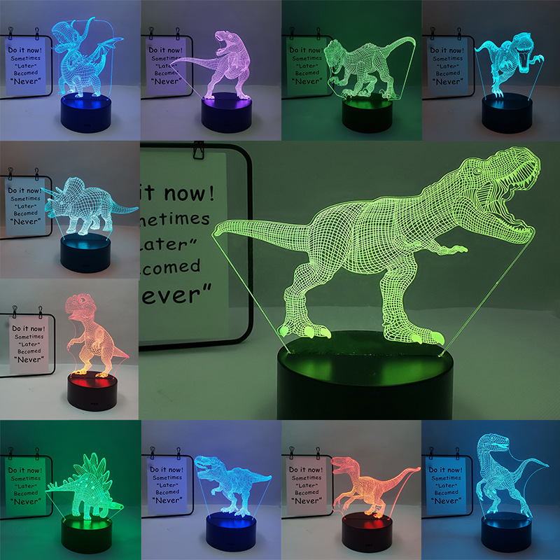 USB LED Night Creative Visualization Lamp 3D Acrylic Lamp Erasable Markers Rewritable Night Light With Message Board For Kids