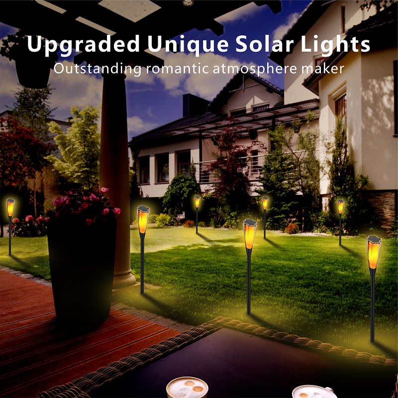Solar Garden Lights Outdoor Waterproof LED Garden Solar Light HH238 LED Solar Lights Outdoor Waterproof 12 Hours Spike Lamp