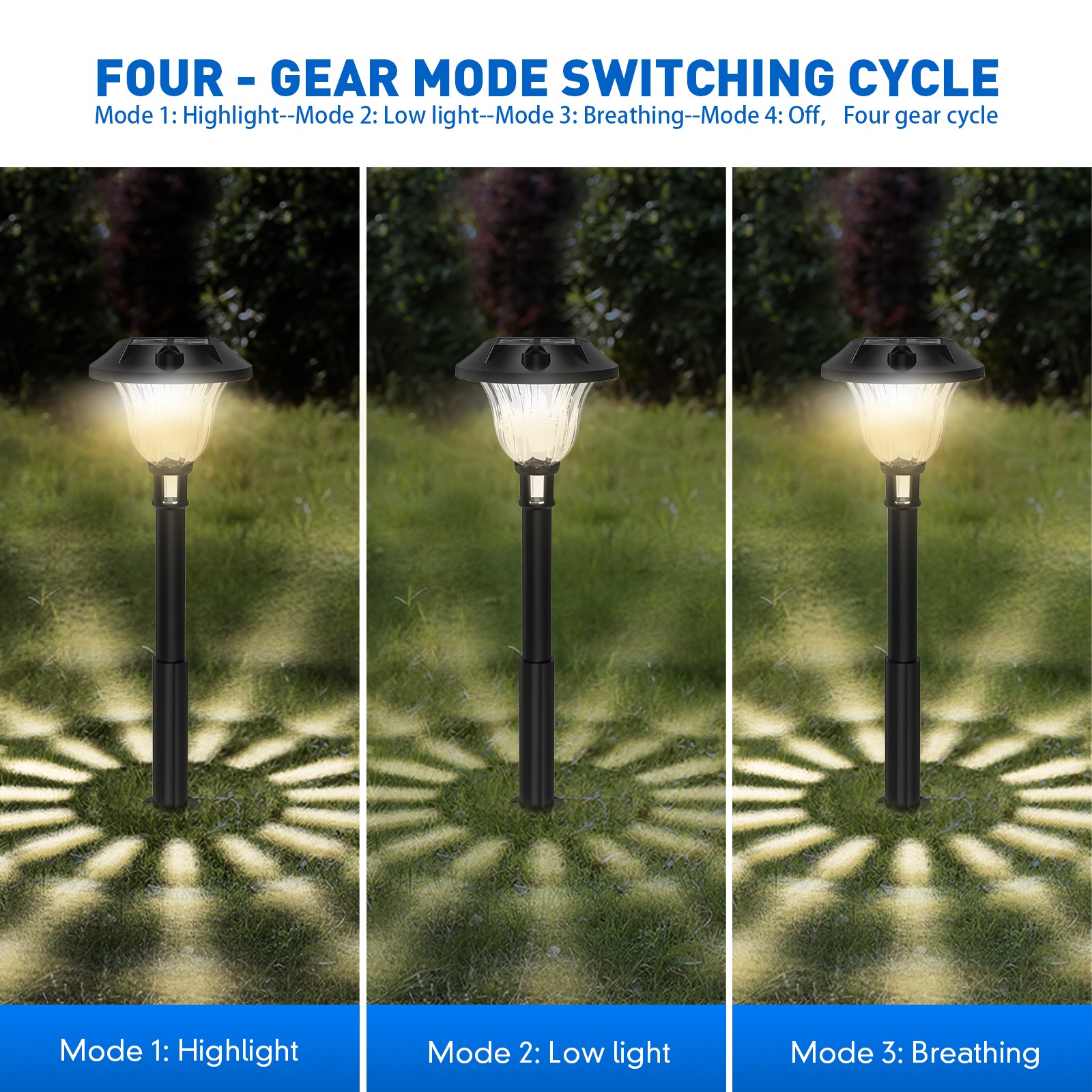 HH221 Solar Lawn Garden Lights Outdoor Waterproof LED Garden Solar Light LED Solar Lights Outdoor Waterproof Night Atmosphere Lamp