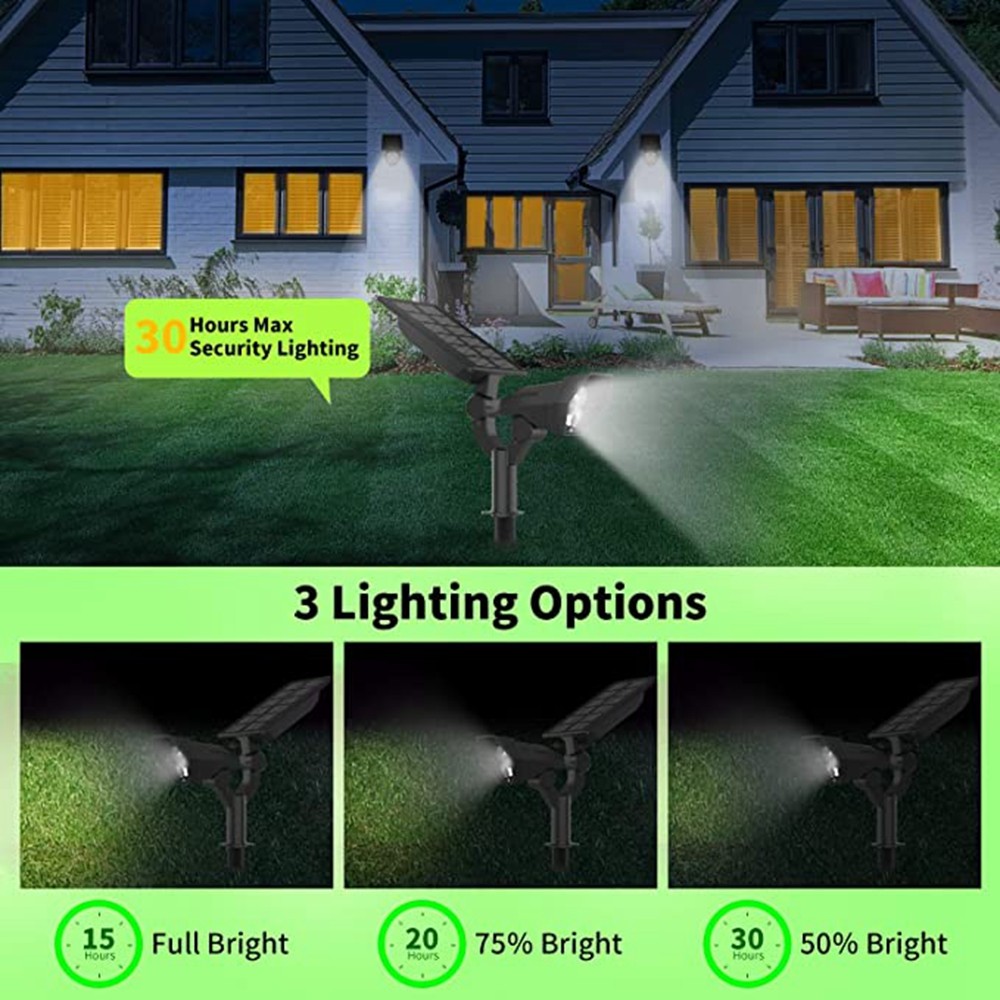 HH203 IP65 Garden Lights Solar Powered Solar Garden Lights Outdoor Waterproof LED Solar Garden Lights Outdoor 2600MAH