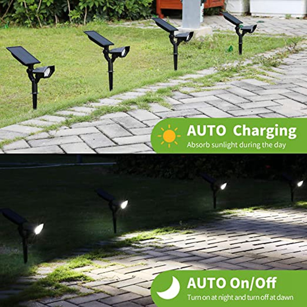 HH203 IP65 Garden Lights Solar Powered Solar Garden Lights Outdoor Waterproof LED Solar Garden Lights Outdoor 2600MAH