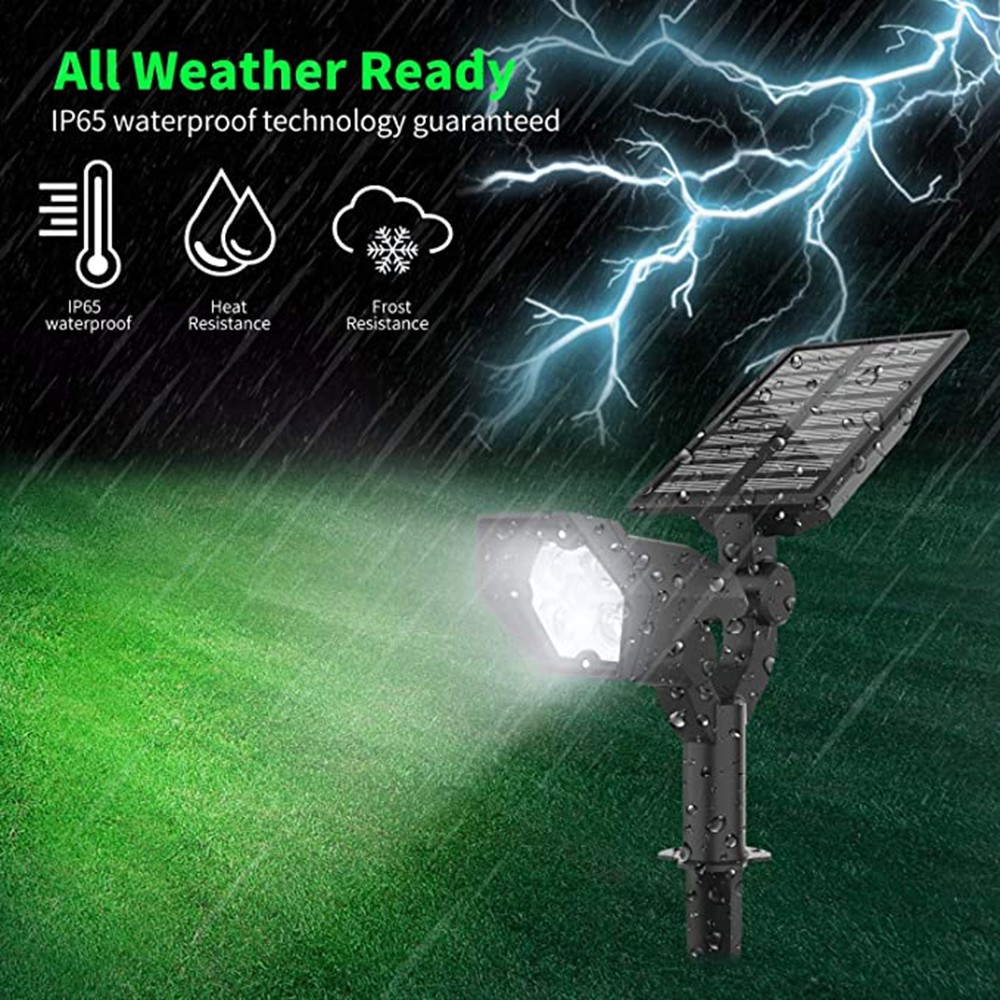 HH203 IP65 Garden Lights Solar Powered Solar Garden Lights Outdoor Waterproof LED Solar Garden Lights Outdoor 2600MAH