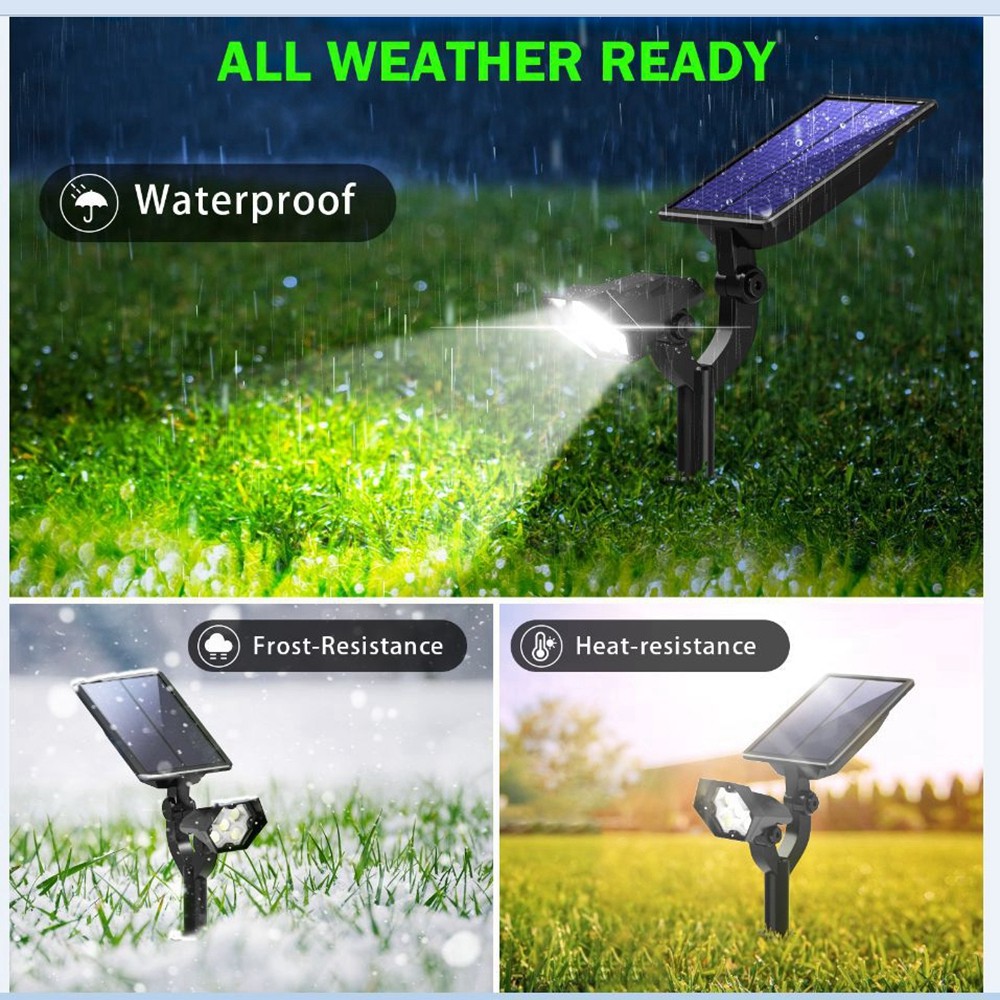 HH203 IP65 Garden Lights Solar Powered Solar Garden Lights Outdoor Waterproof LED Solar Garden Lights Outdoor 2600MAH