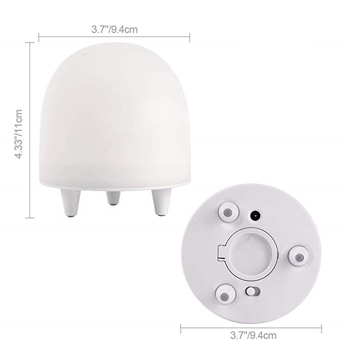 HH196 Cute 12 Colors Jellyfish Lamp LED Baby Night Light Creative Light Touch Switch RGB Light Soft For Midnight Eye Protection