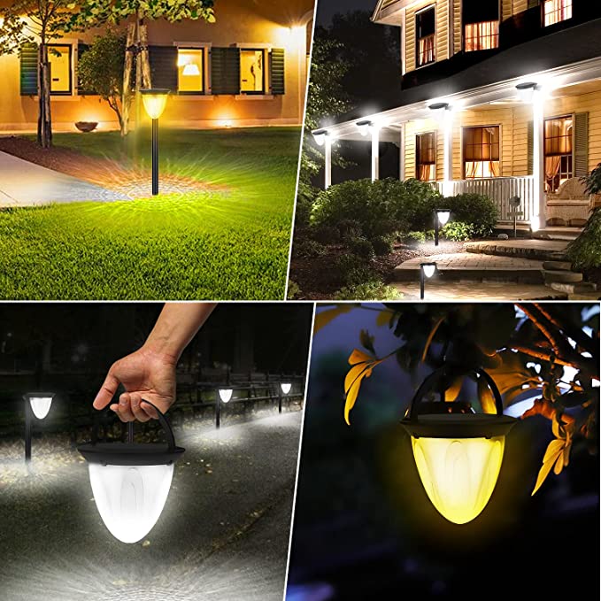 HH201 Plug-In Waterproof Outdoor LED Solar Energy Garden Light Solar LED Outdoor Portable Lights Camping Light Portable USE