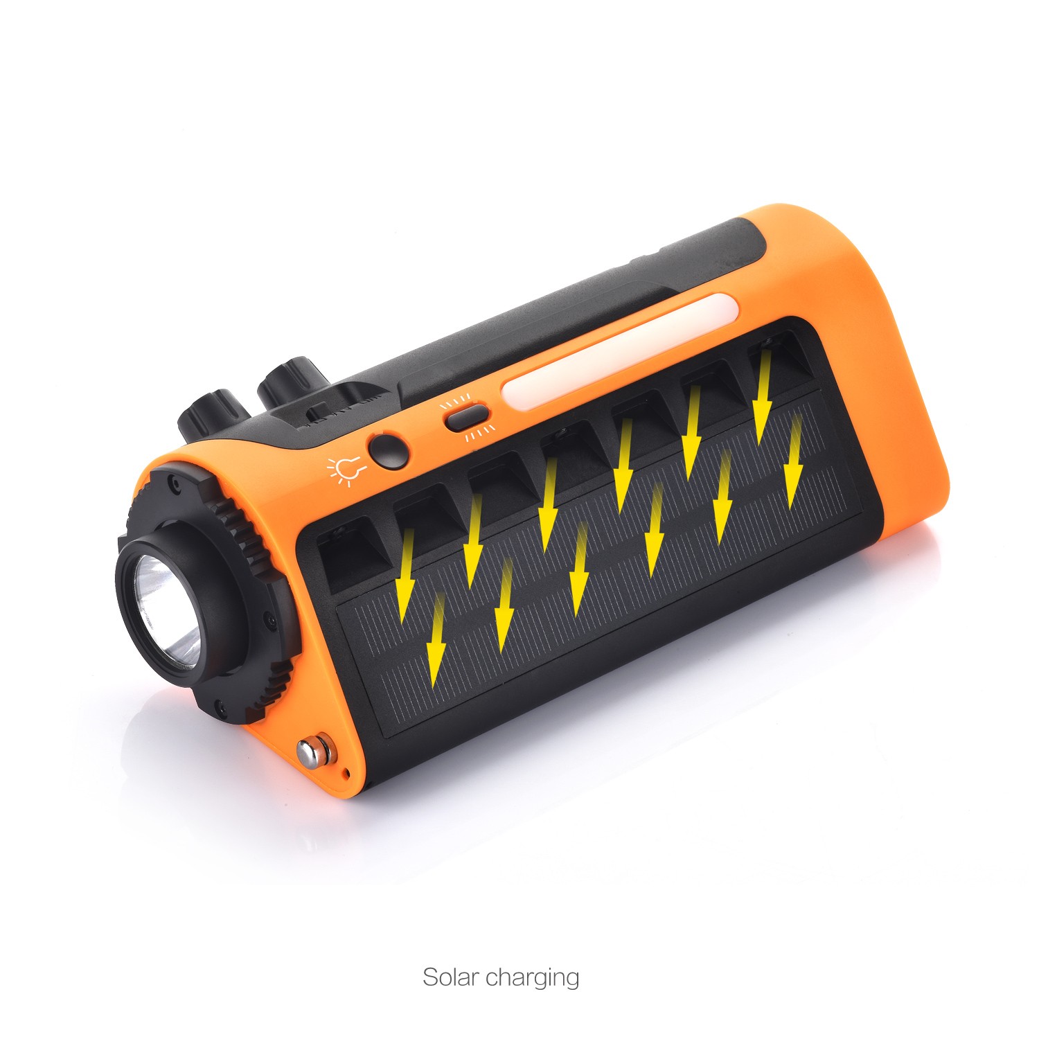 HH2R01 Multi-function Emergency Radio Flash Light Emergency Lamp Solar Lamps Outdoor Camping Lighting 2200MAH Solar Power Bank