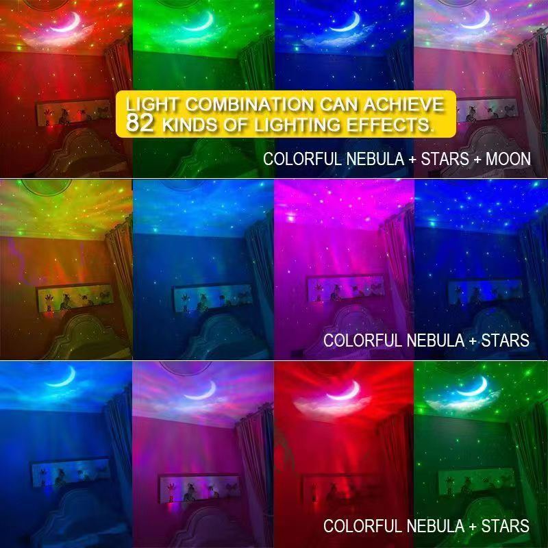 HH731 Astronaut Projector Night Light Projection Projection Lamp Speakers Bluetooth Timing Function Starry Sky For Kids Decoration