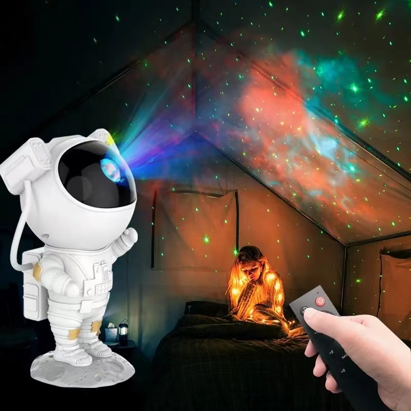 HH510 Astronaut Lamp Projector Night Light Projector Timing Function Starry Sky Atmosphere Table Lamp Creative Home Decoration