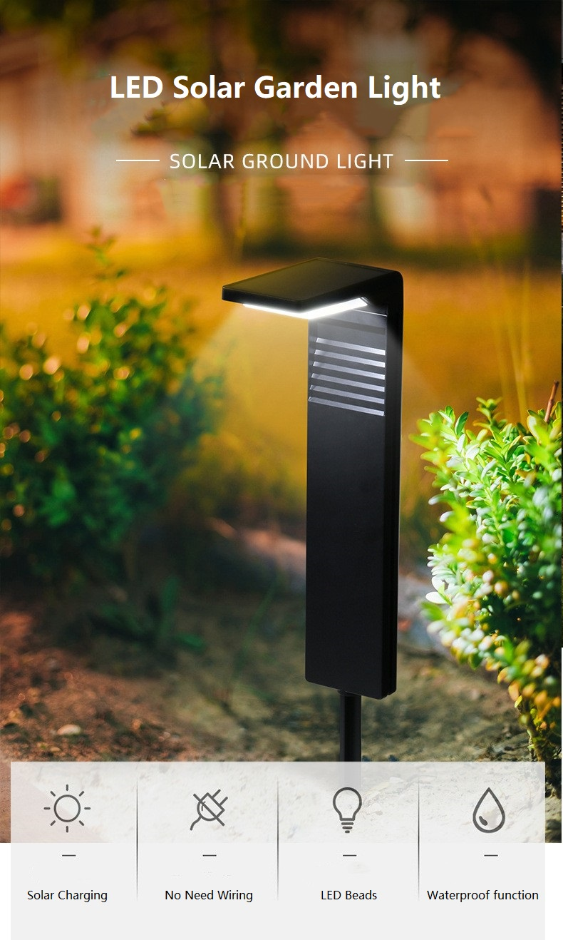 HH0801 Hot Sales Solar LED Outdoor Light Garden Waterproof Solar Pathway Lights Solar Garden Lights Outdoor Waterproof LED Decor