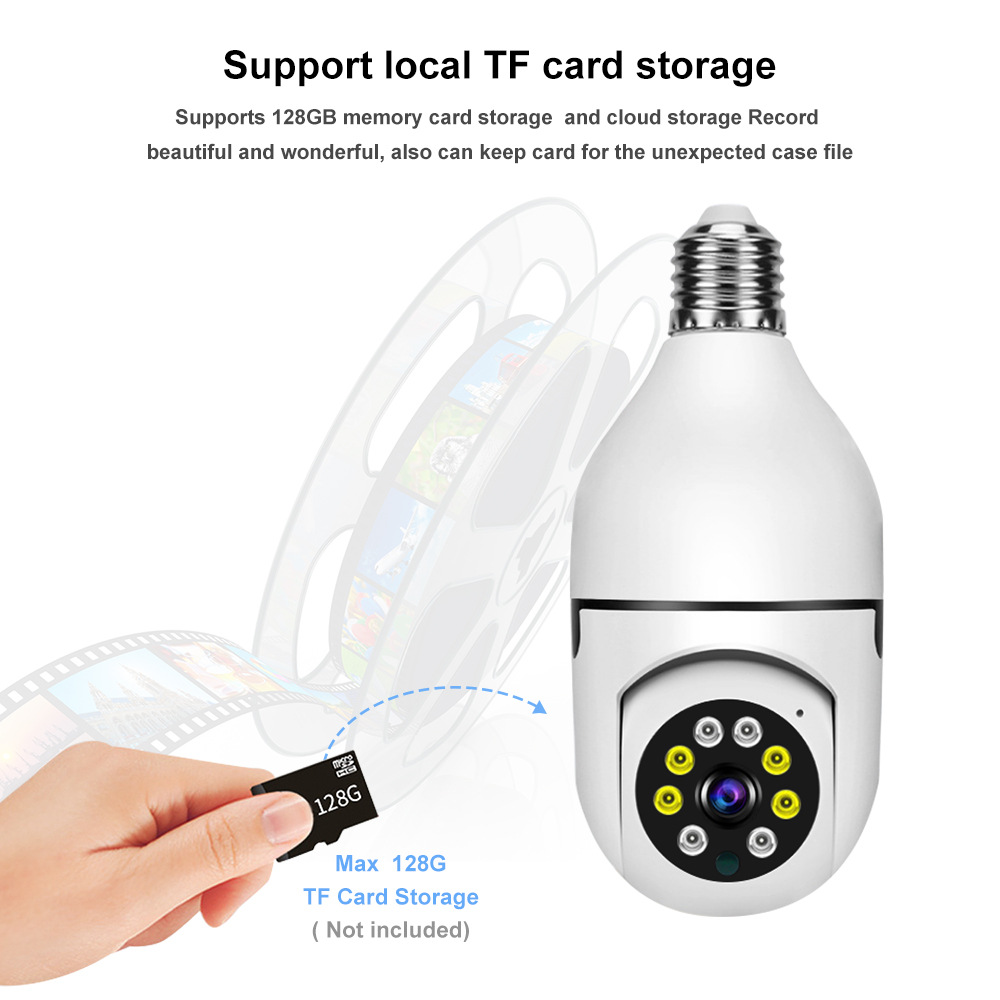 Factory Hot Selling Security Camera Bulb Network IP Camera 360 Security Camera HD With Night Vision Remote Control