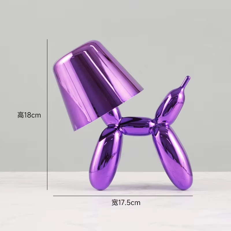 HHN-1898 Balloon Dog 3 Color Night Light