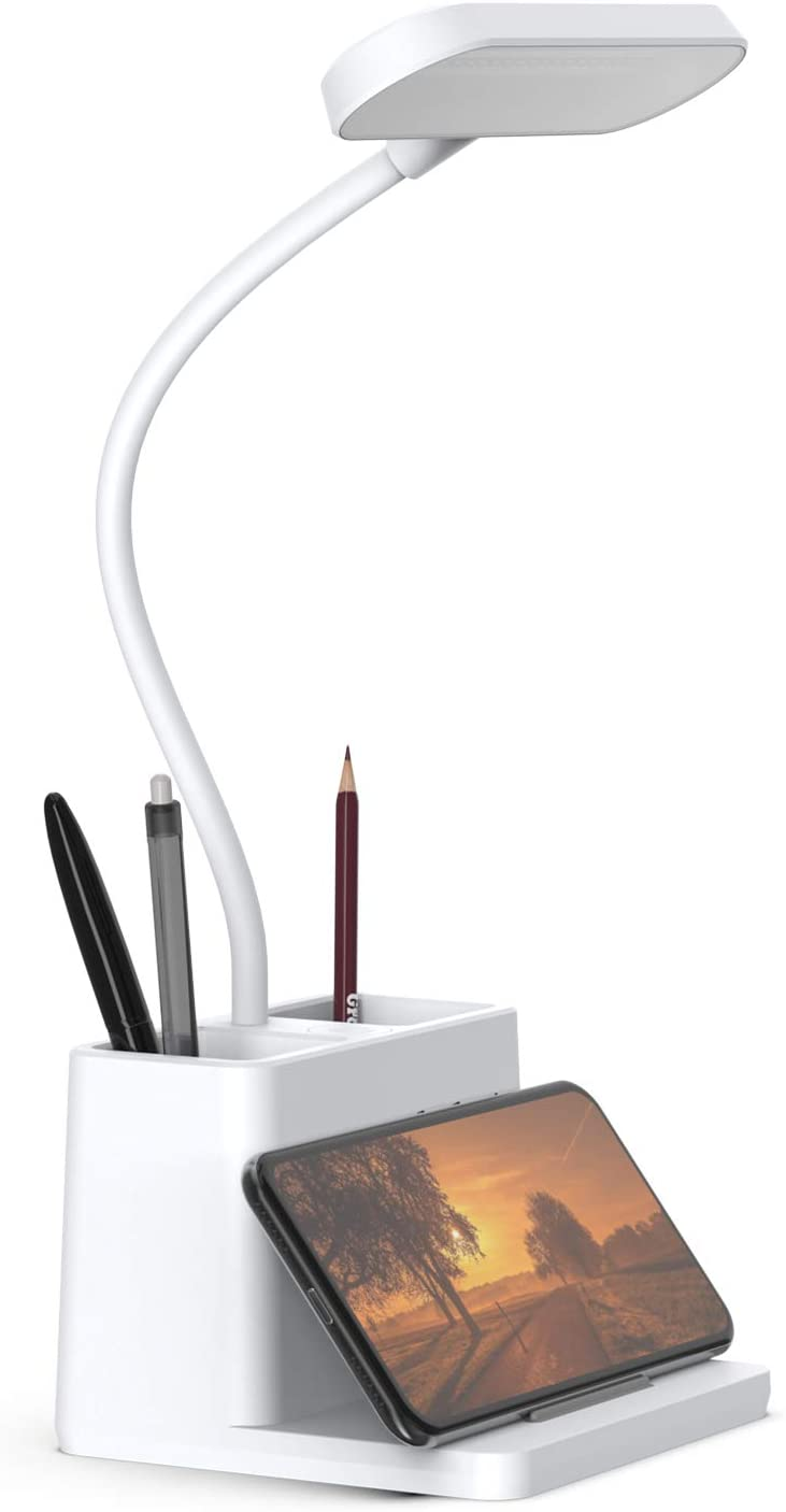 HH829 Hot Sale  Led Light Bedside Lamp Modern Study Table Lamp With Pen Holder New Product Led Desk Lamp Eye-Caring