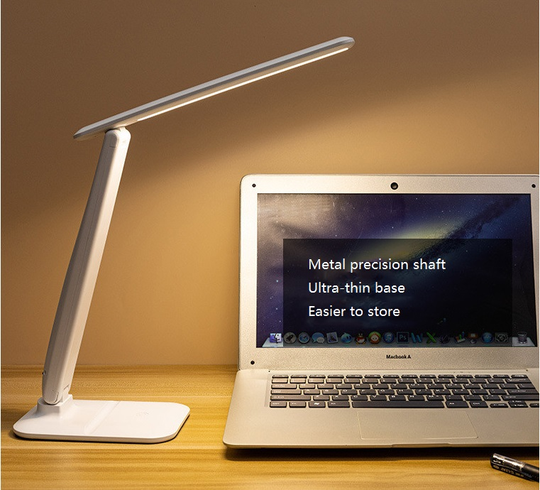 HH008A High Quality Stepless Dimming Table LED Lamp With Pen Holder Portable Lamps Led Desk Lamp With USB Charging Port For Reading
