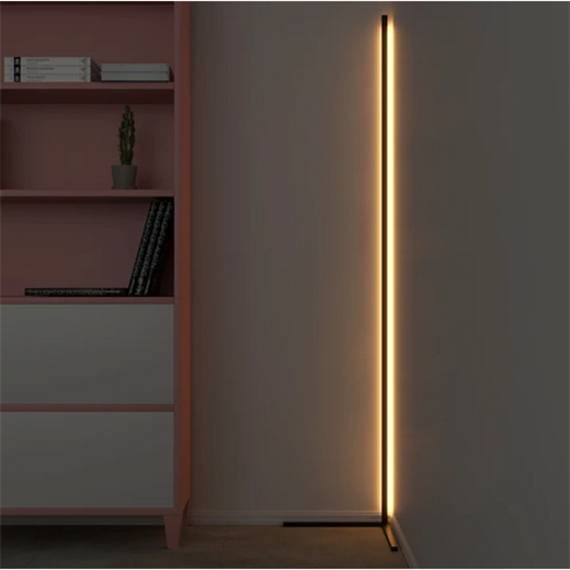 HHFL009 LED Light Bars RGB Corner Floor Lamp Lights Smart Remote Control 5V Decoration 20W Gaming Light Aluminum