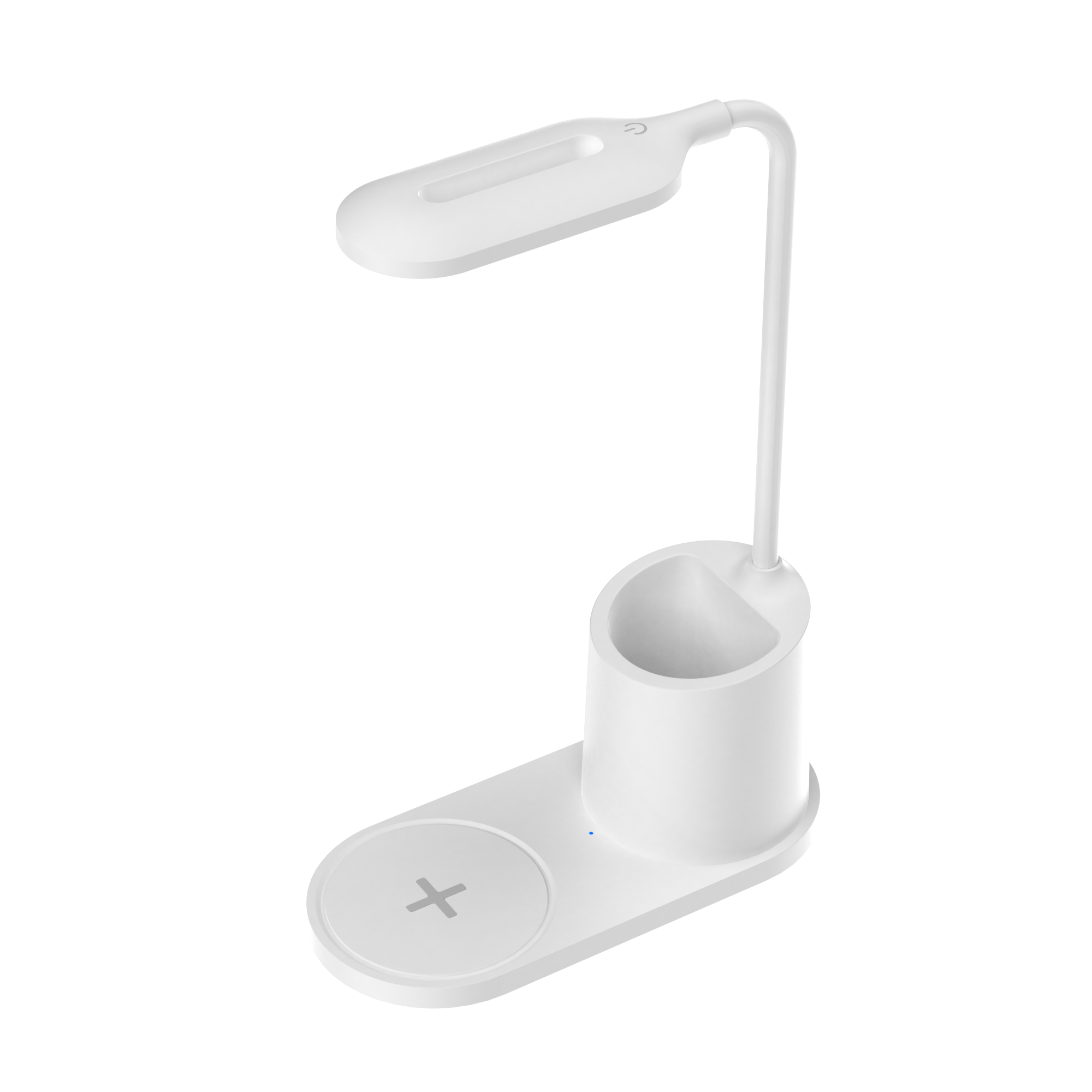 HHT513 Hot selling On Amazon Led Table Lamp With Holder Wireless Charger Night Light 3 in 1 Office Lamp Touch Switch For study