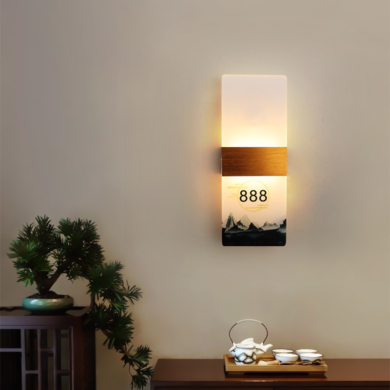 Lighting Hotel Corridor Indoor LED Wall Lamp Light Bedroom Living Room Lamp Aluminum Wall Lamp Modern Warm White LED Light