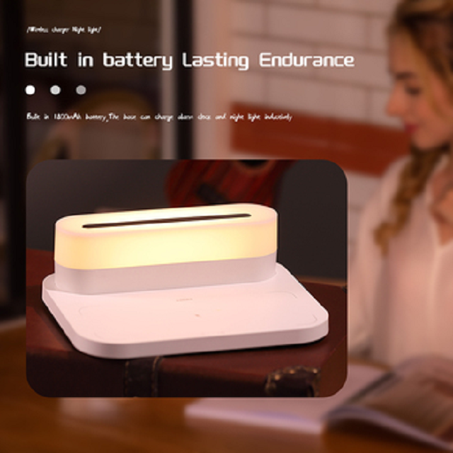 HHS26L Fast Wireless Charging For Iphone Wireless Charge Three Color New Led Table Lamps Cordless Modern Bedside Touch Night Light