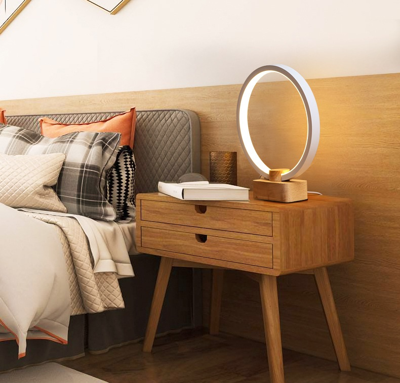 Magnetic Light Lamp Floating Wood Lamps Simple Design For Bedside Living Room LED Night Lights New Modern LED Table Lamp