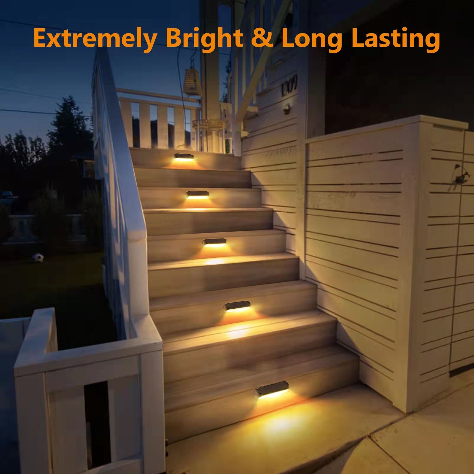 Decorative Lighting For Garden Fence Wall Porch Waterproof Garden Outdoor Yard Recessed Light For Stairs Step Lights Wall Lamp