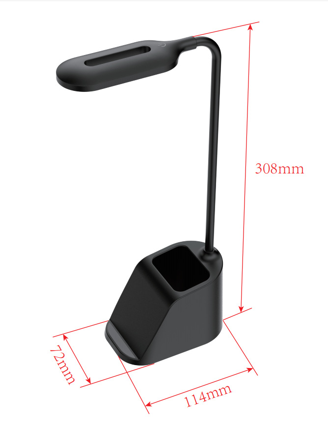 Multi-Function  Eye Protection Mobile Phone Holder LED Table Lamp Wireless Charging Soft Light Lamps  For Reading Room