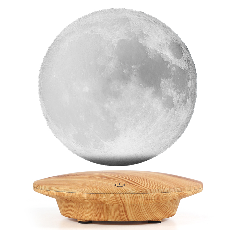 HHS003 3 Color Magnetic  Floating Moon Lamp LED Moon Light  3D Light Planet Lamp  Levitating Floating Moon Lamp Touch Control