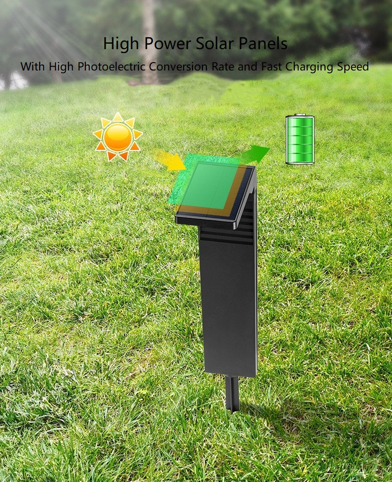 HH0801 Hot Sales Solar LED Outdoor Light Garden Waterproof Solar Pathway Lights Solar Garden Lights Outdoor Waterproof LED Decor