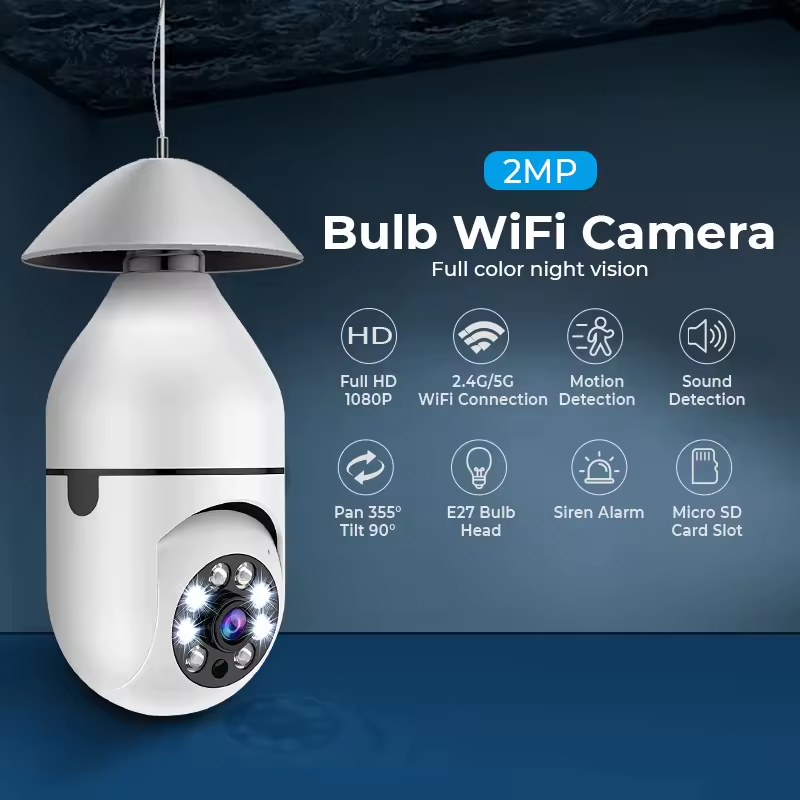 Factory Hot Selling Security Camera Bulb Network IP Camera 360 Security Camera HD With Night Vision Remote Control