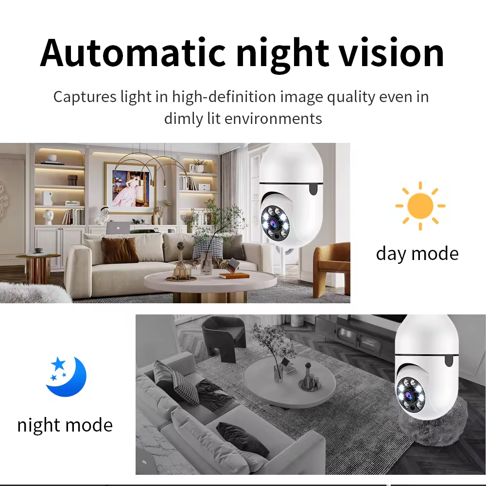 Factory Hot Selling Security Camera Bulb Network IP Camera 360 Security Camera HD With Night Vision Remote Control