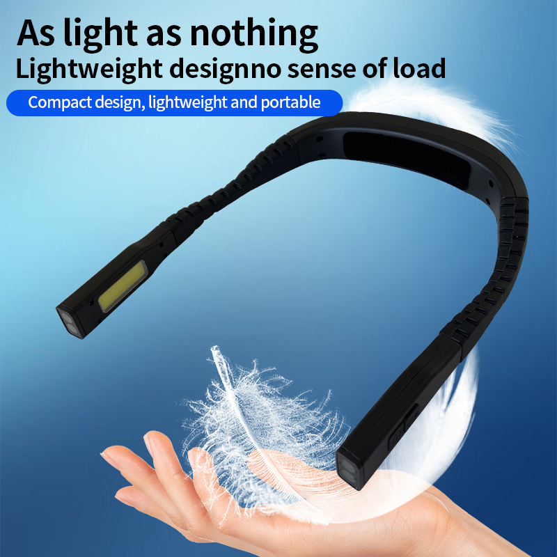 China Wholesaler Adjustable Brightness Rechargeable U Shaped Neck Reading Light Lamp For Bedroom