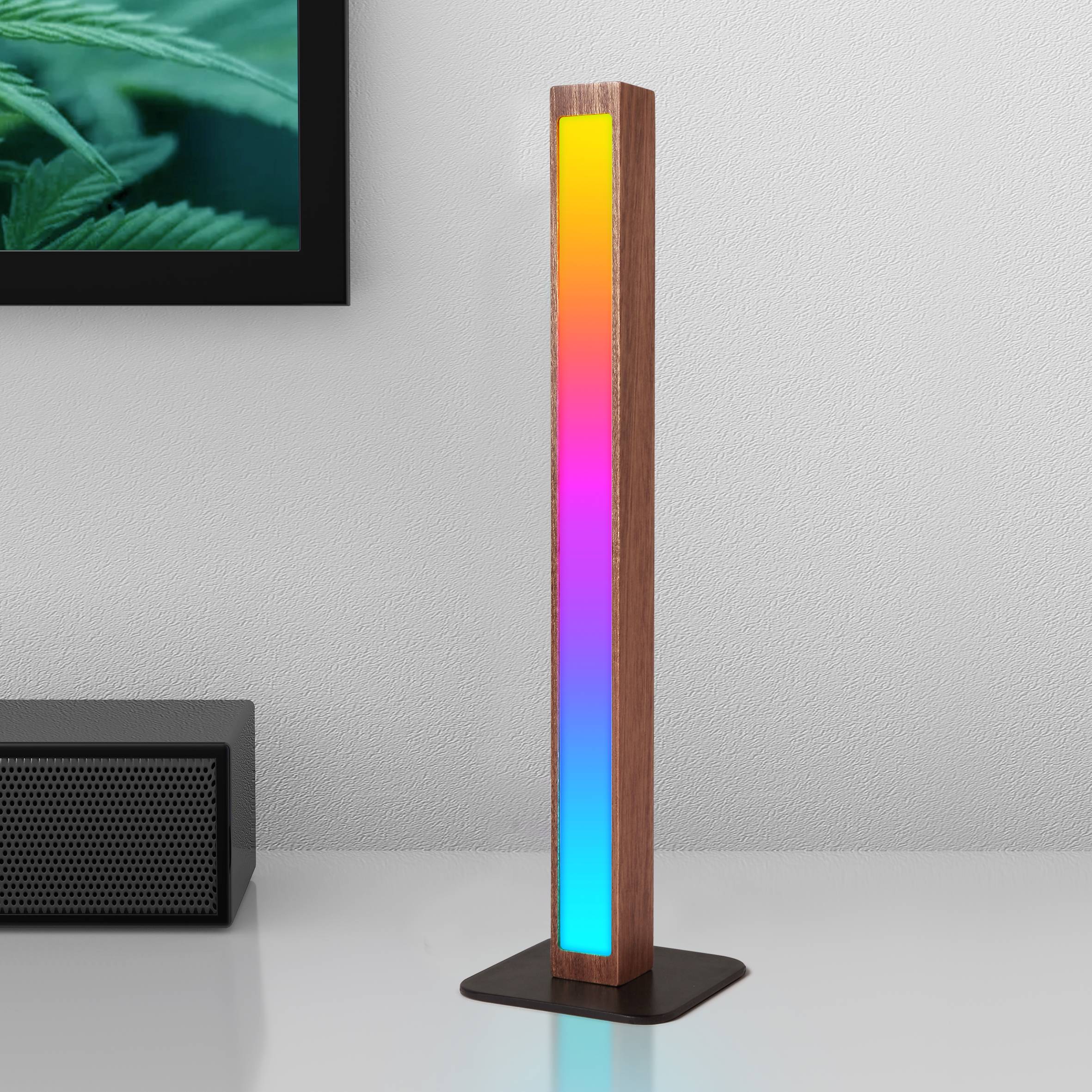 Hot sale Wooden Magnetic Pickup Rhythm Table Light USB Charge Ambient Light for TV or Game Room