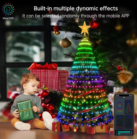 HH-502A-1.5M Smart Christmas Tree Lights String HH-502A-1.5M Smart Christmas Tree Lights String