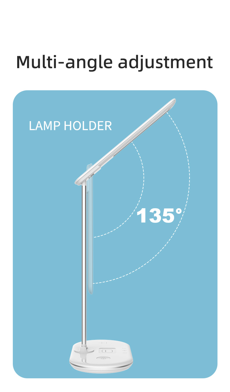 HHT-2096 Wireless Charger Desk Lamp